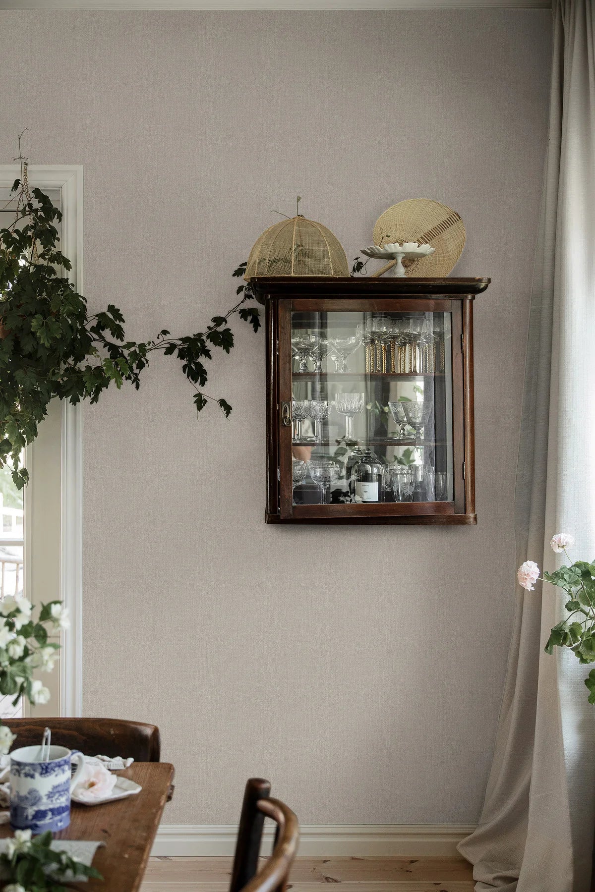 Structuurtapijt dat canvas imiteert WEAVER’S WALL beige