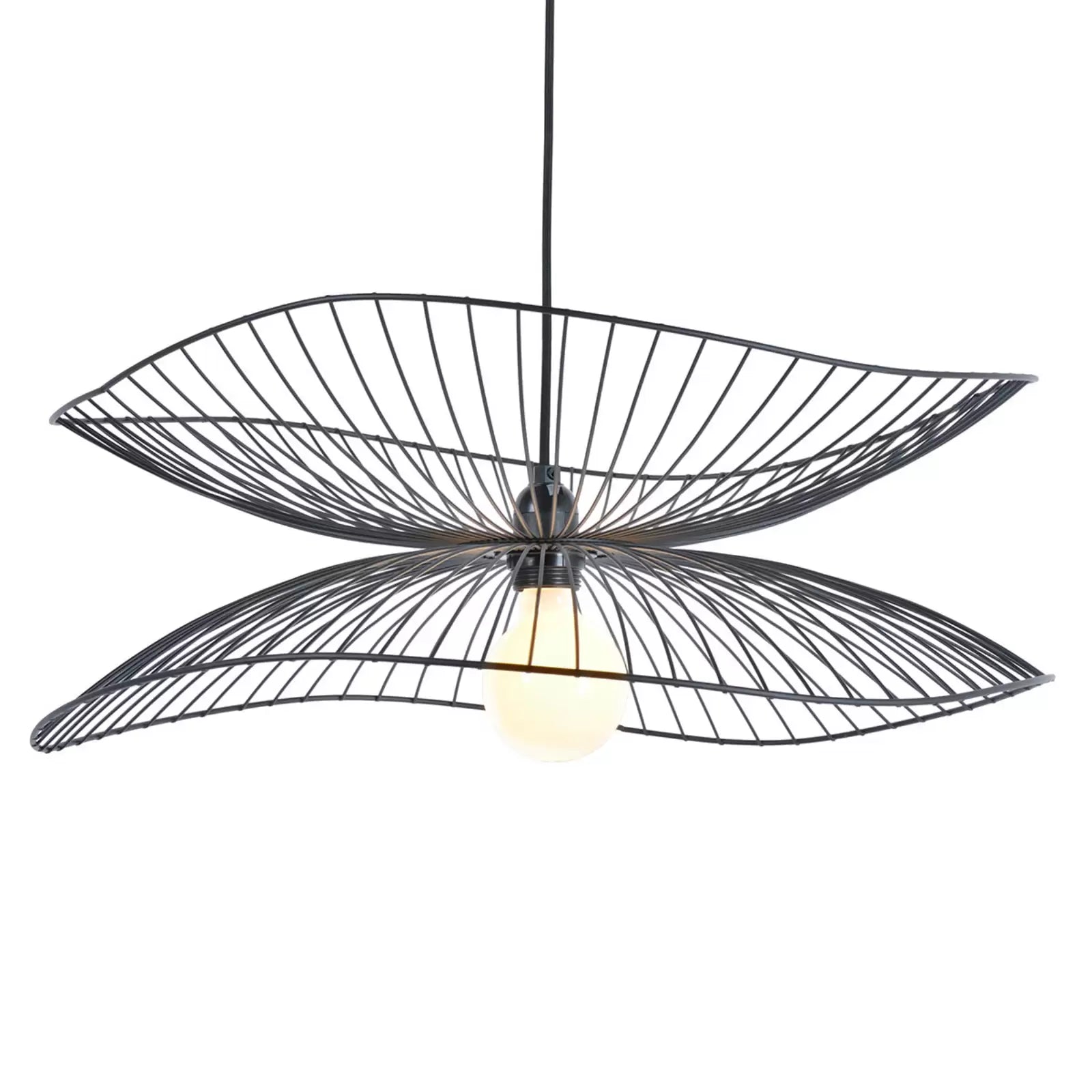 Lampa wisząca LIBELLULE czarny – metal, Forestier