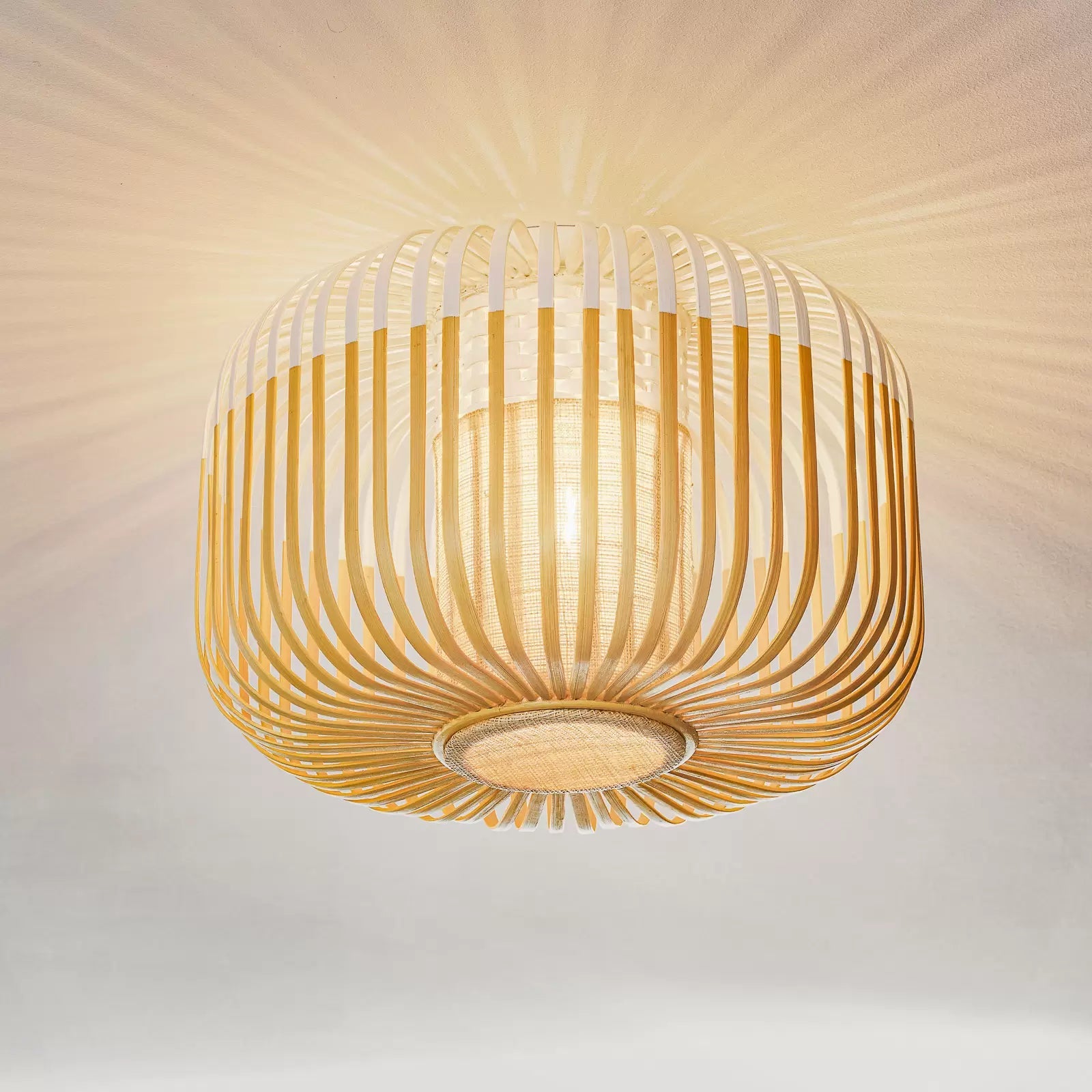 Plafondlamp BAMBOO wit
