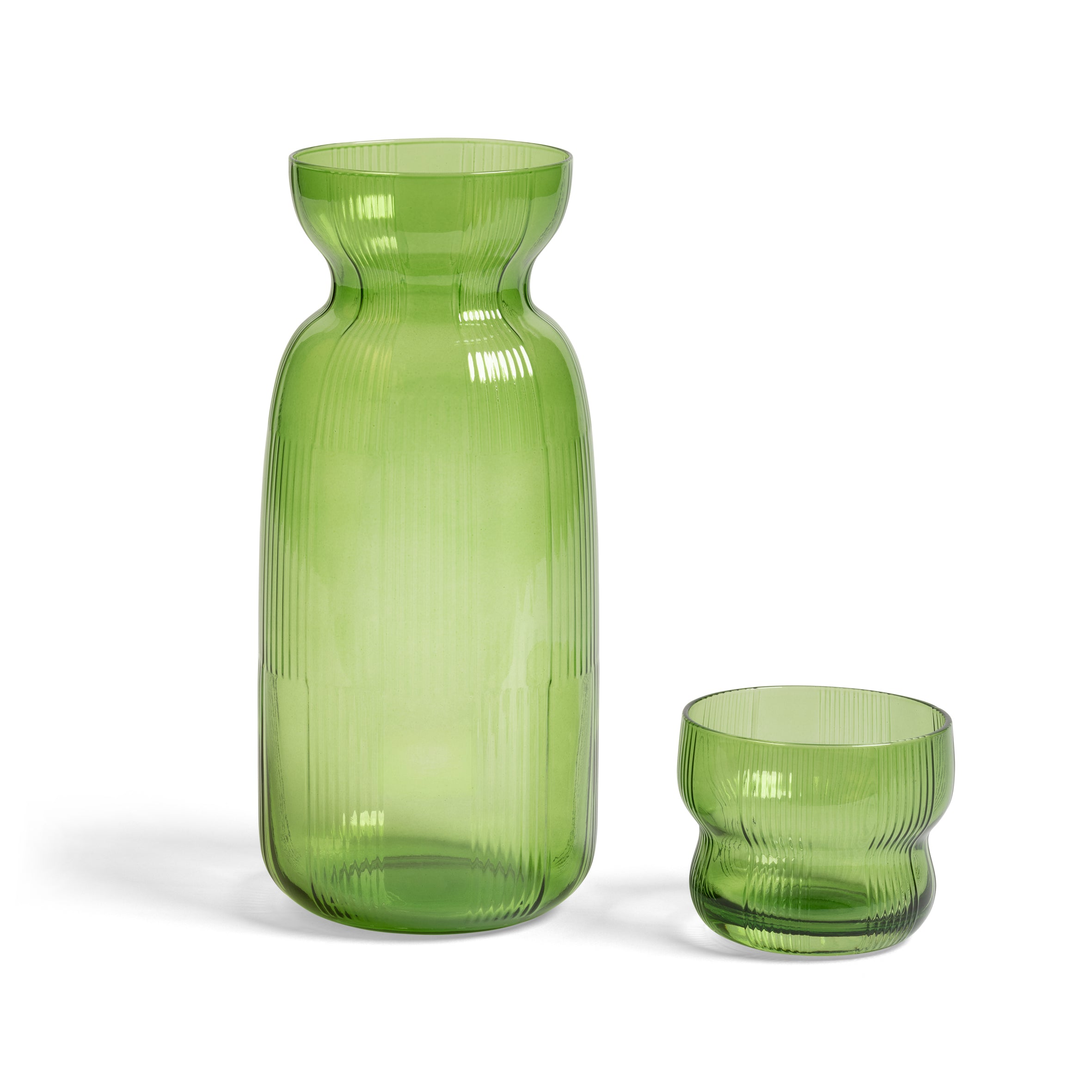 Karaf CIRCUS groen glas