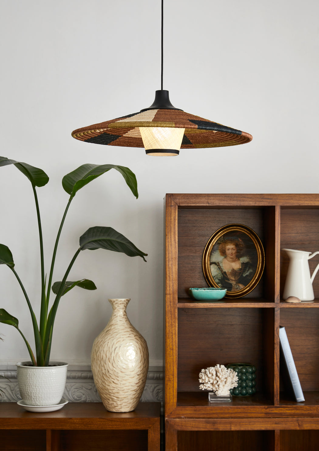 Hängende Lampe -braune Papagei