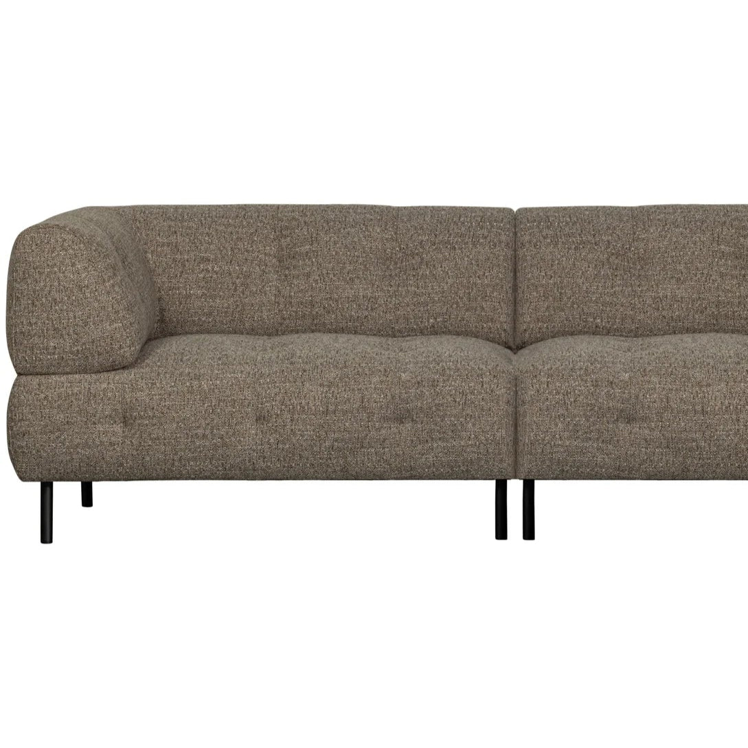 Sofa voor 4 personen LLOYD donkerbruin gemêleerd