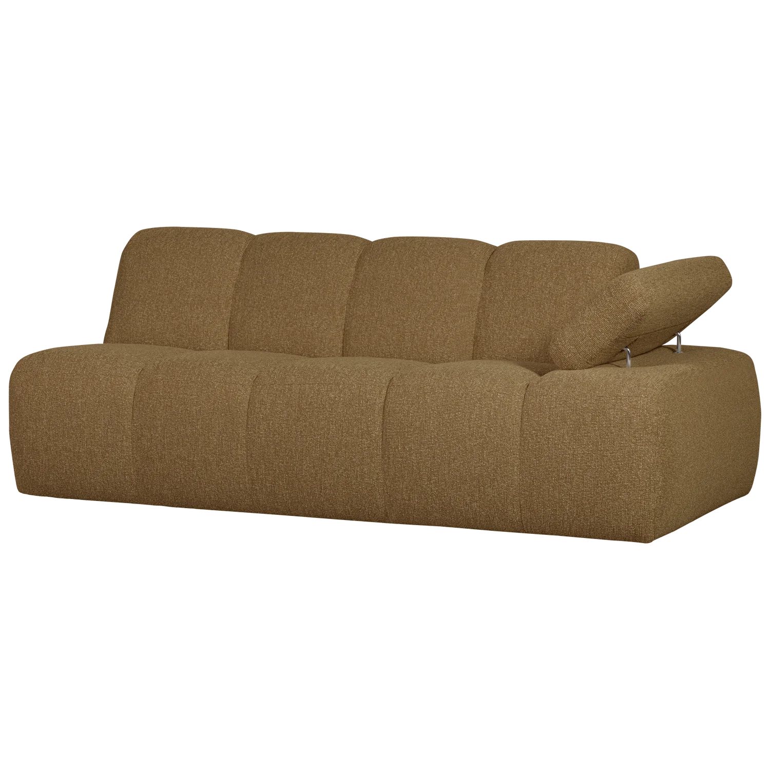 MOJO modular sofa - right-facing 2-seater dark honey bouclé element