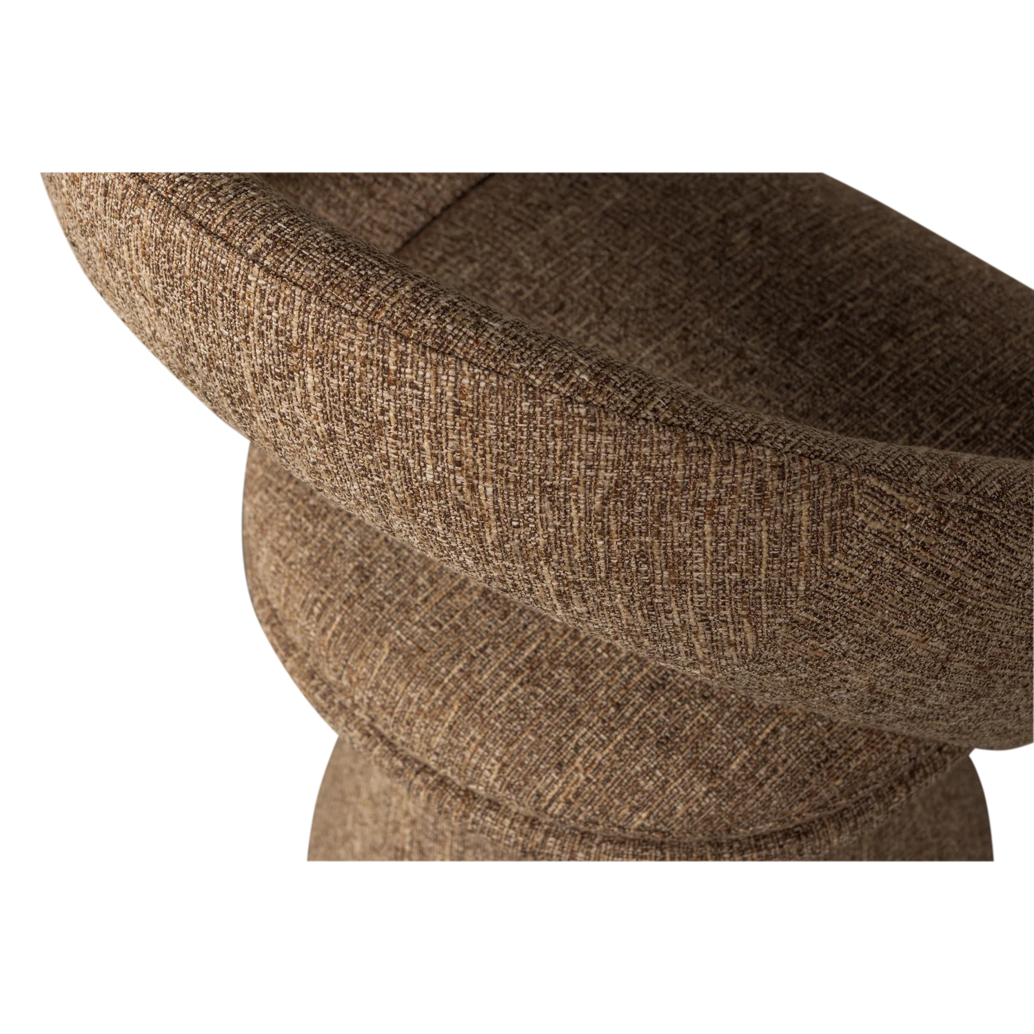 WINTER swivel chair brown mélange