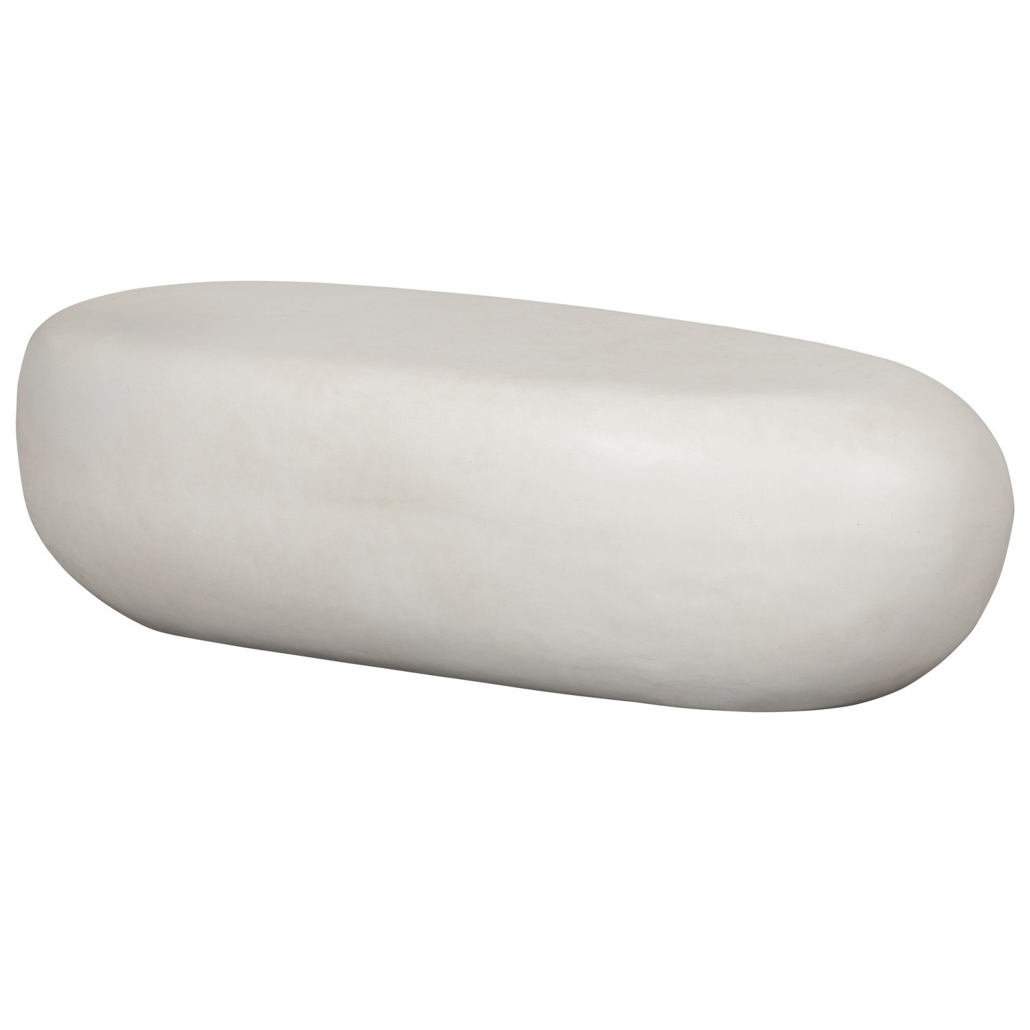 Buiten salontafel PEBBLE wit