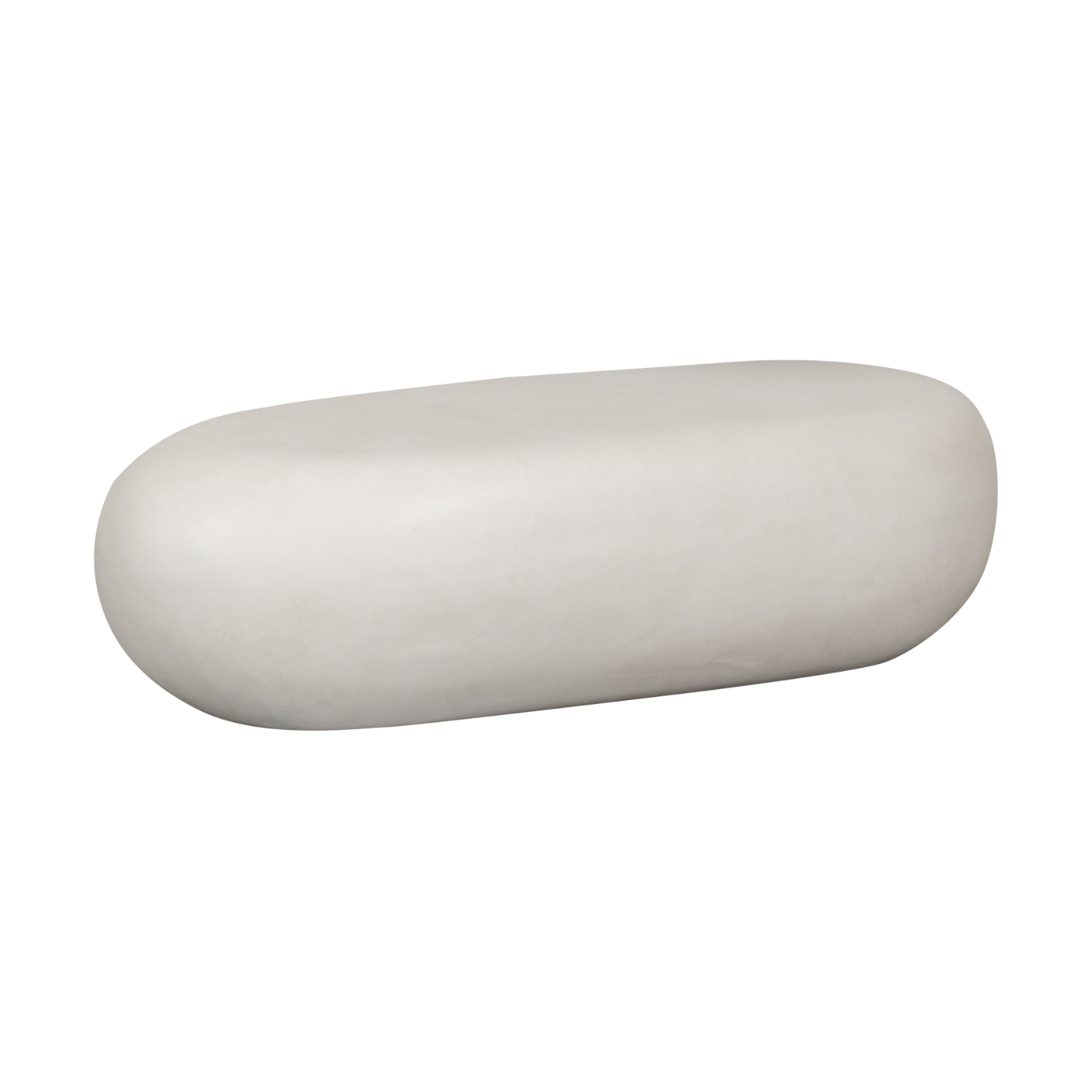 Buiten salontafel PEBBLE wit
