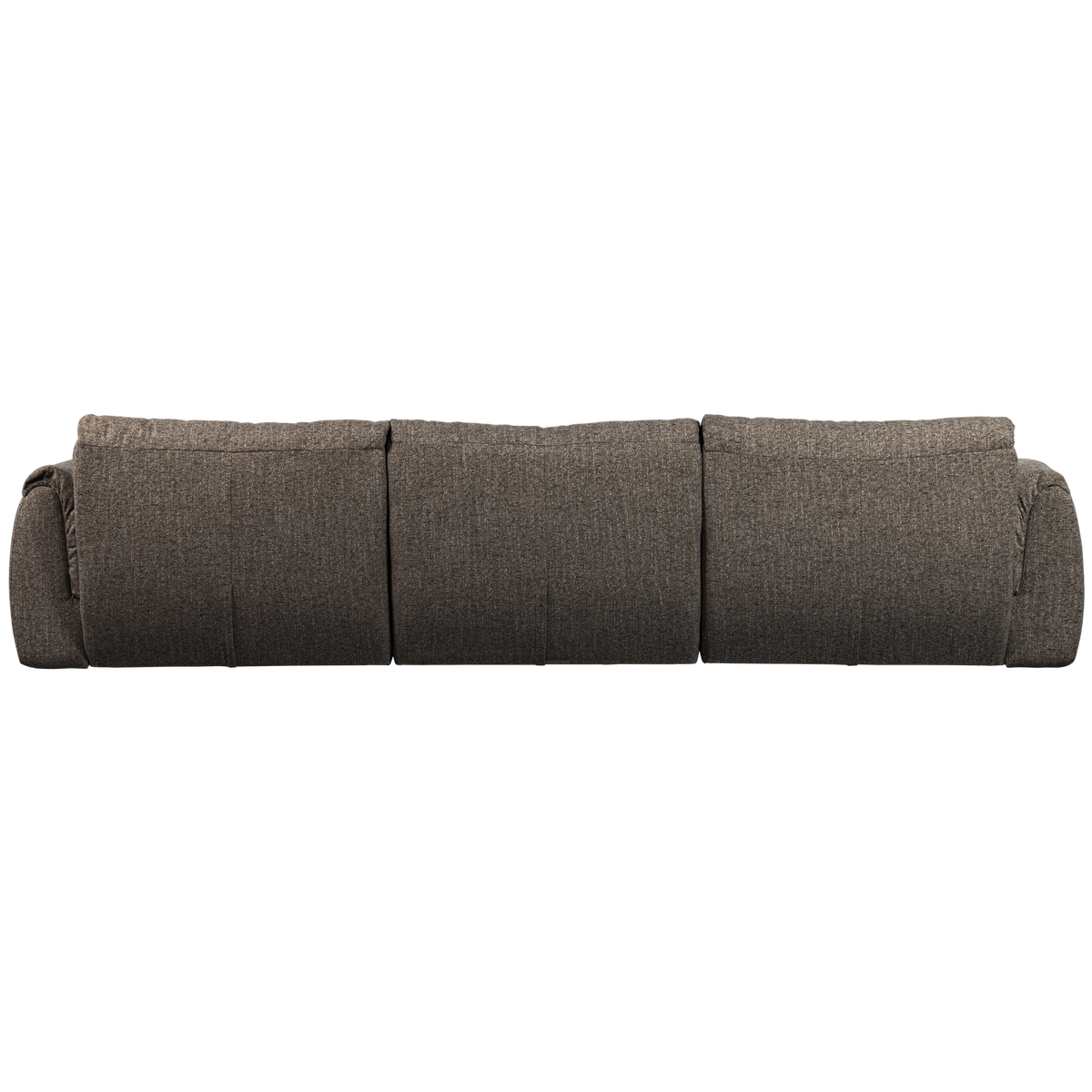Sofa 3-osobowa BAGGY tkanina pleciona ciepły szary melanż – ujęcie 3