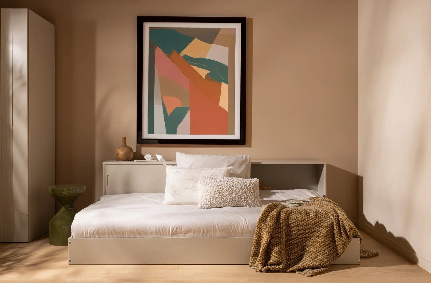 Beige BED CARTER