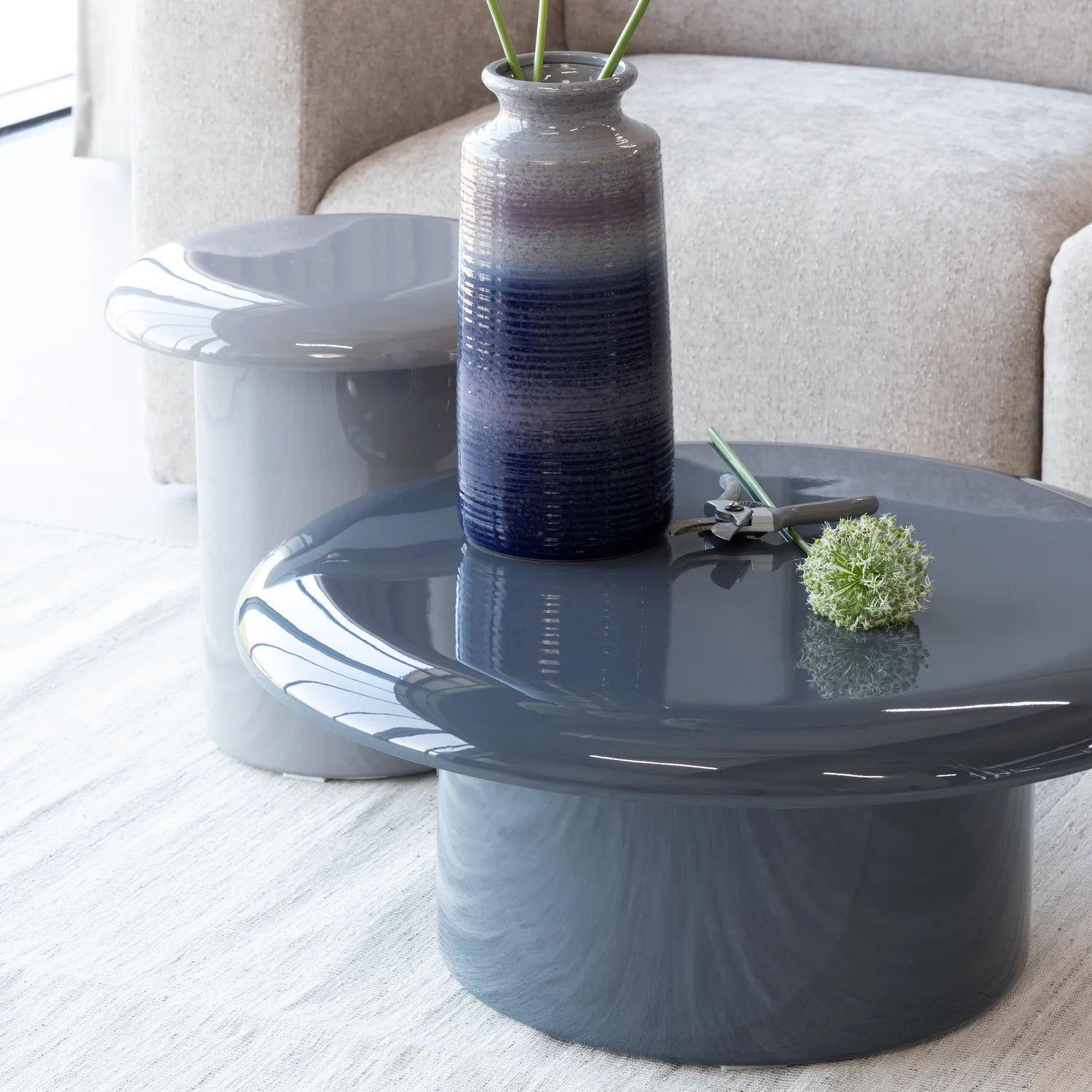 Blau-grijze ALVO salontafel