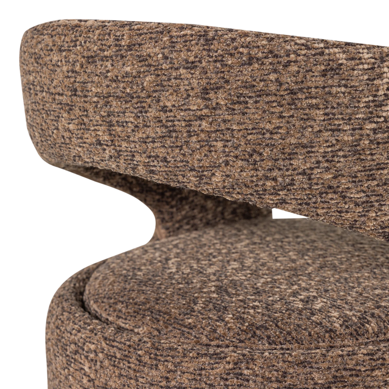 Stoel LANOR bruin boucle