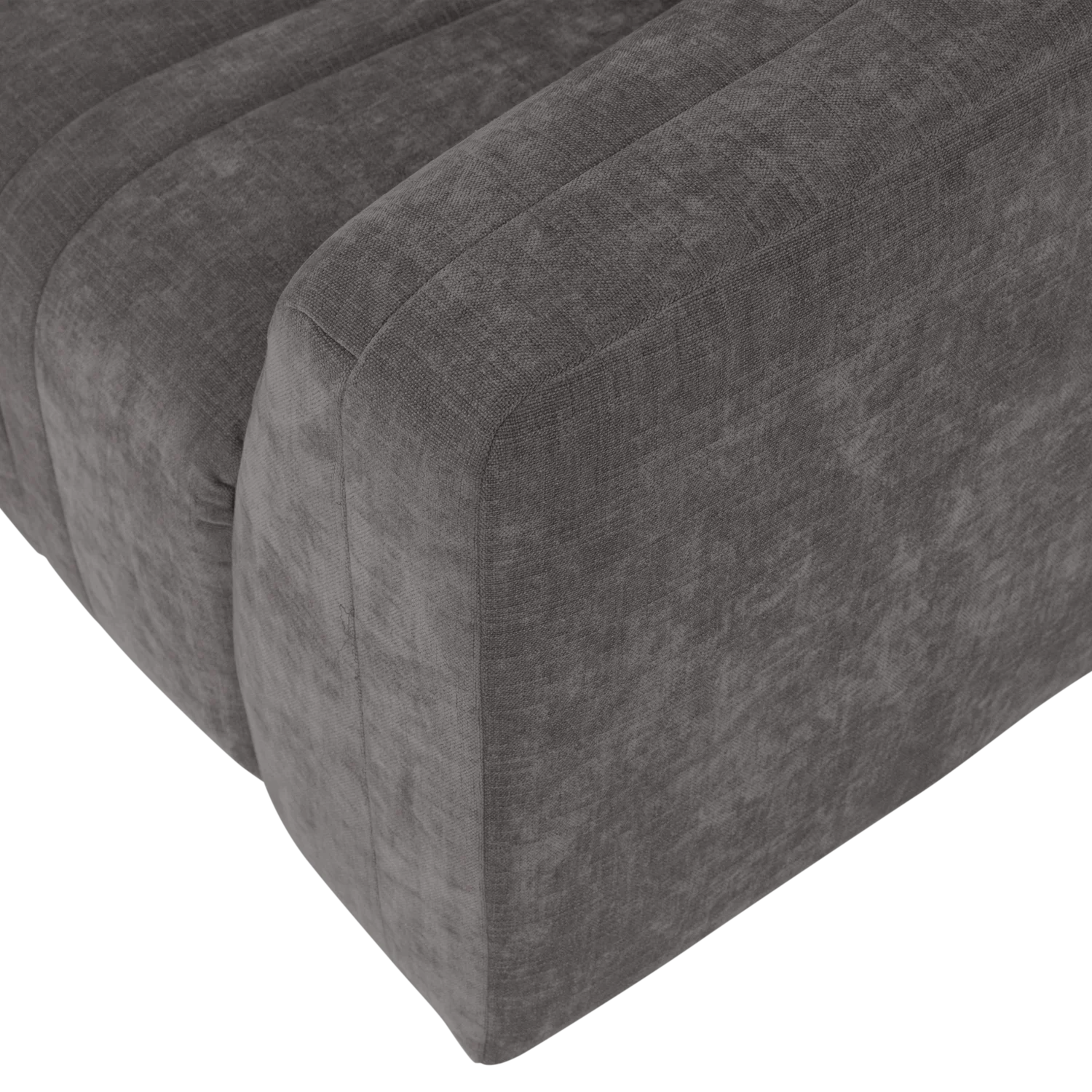 Sofa voor 4 personen OMAIRE grijs chenille