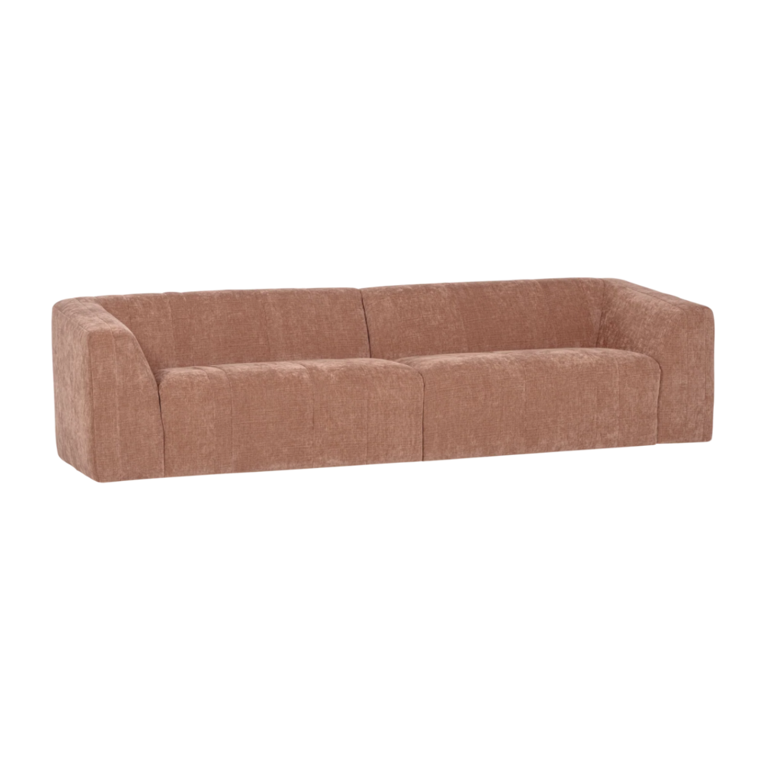 Sofa voor 4 personen OMAIRE roze chenille
