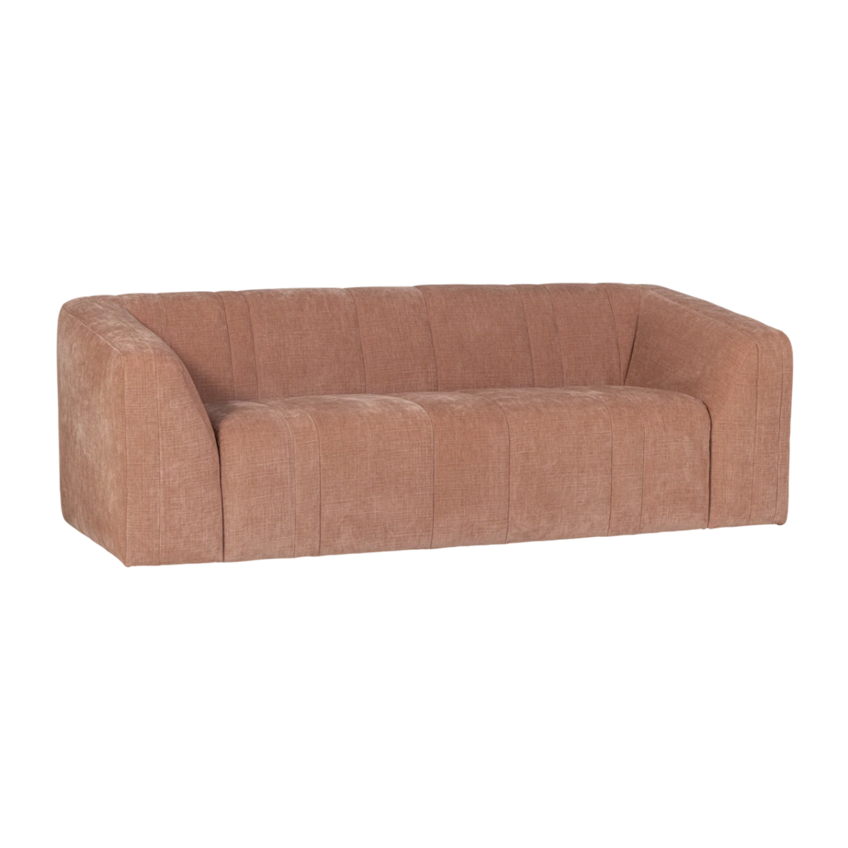 OMAIRE 2-zits bank roze chenille