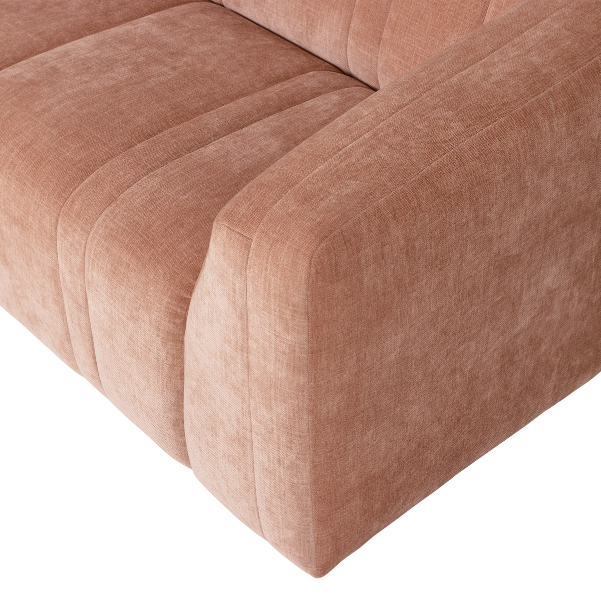 OMAIRE 2-zits bank roze chenille