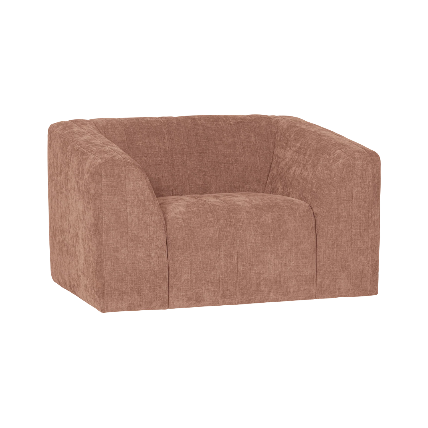 Omaire fauteuil roze chenille