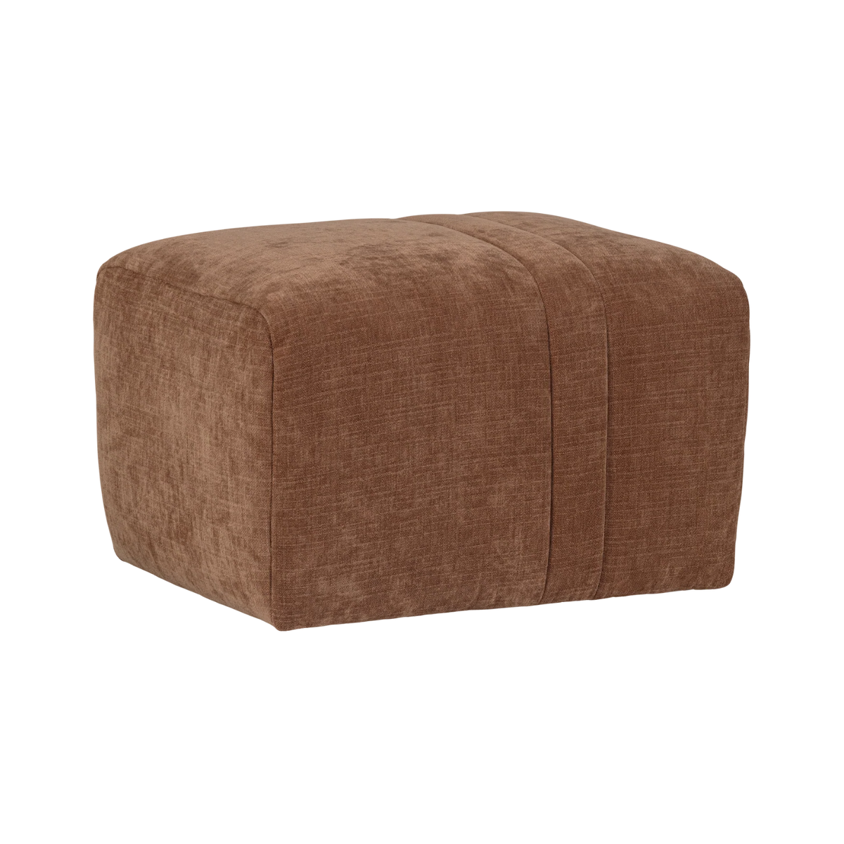 Puf OMAIRE roestbruin chenille