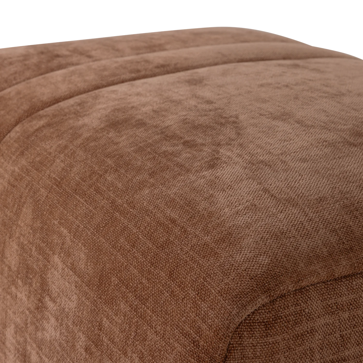 Puf OMAIRE roestbruin chenille