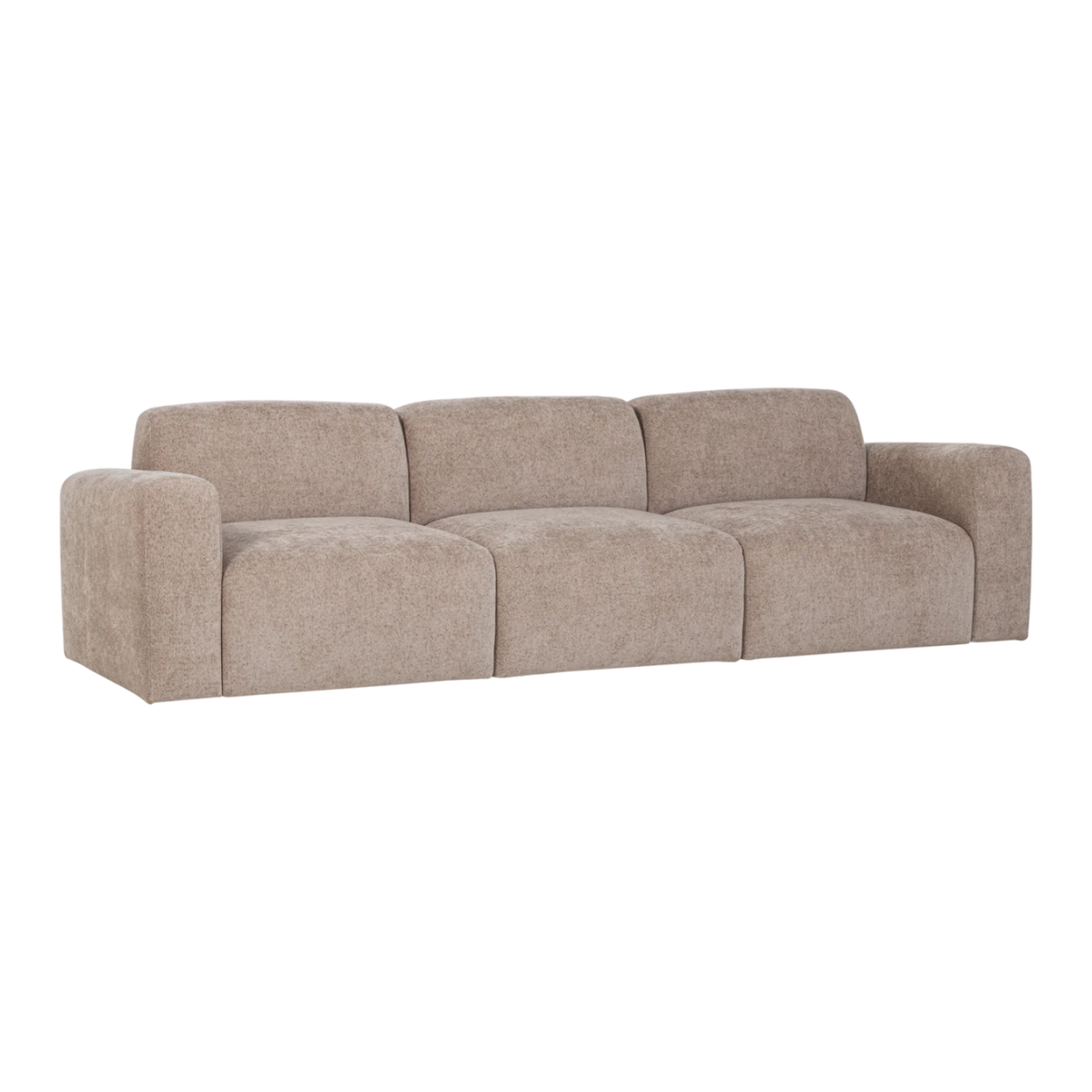 Sofa 3-zits UMINA beige chenille