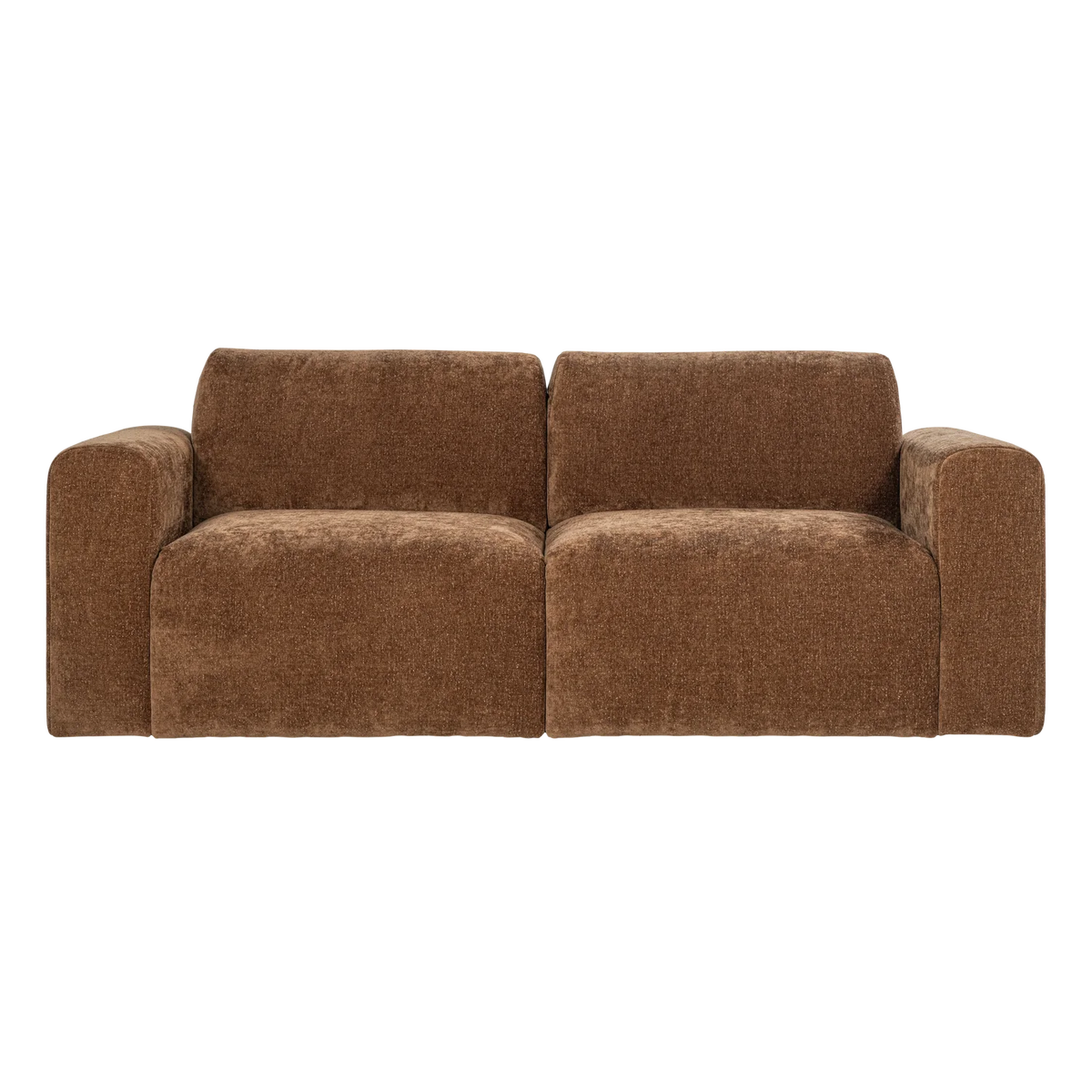 Sofa 2-zits UMINA bruin chenille