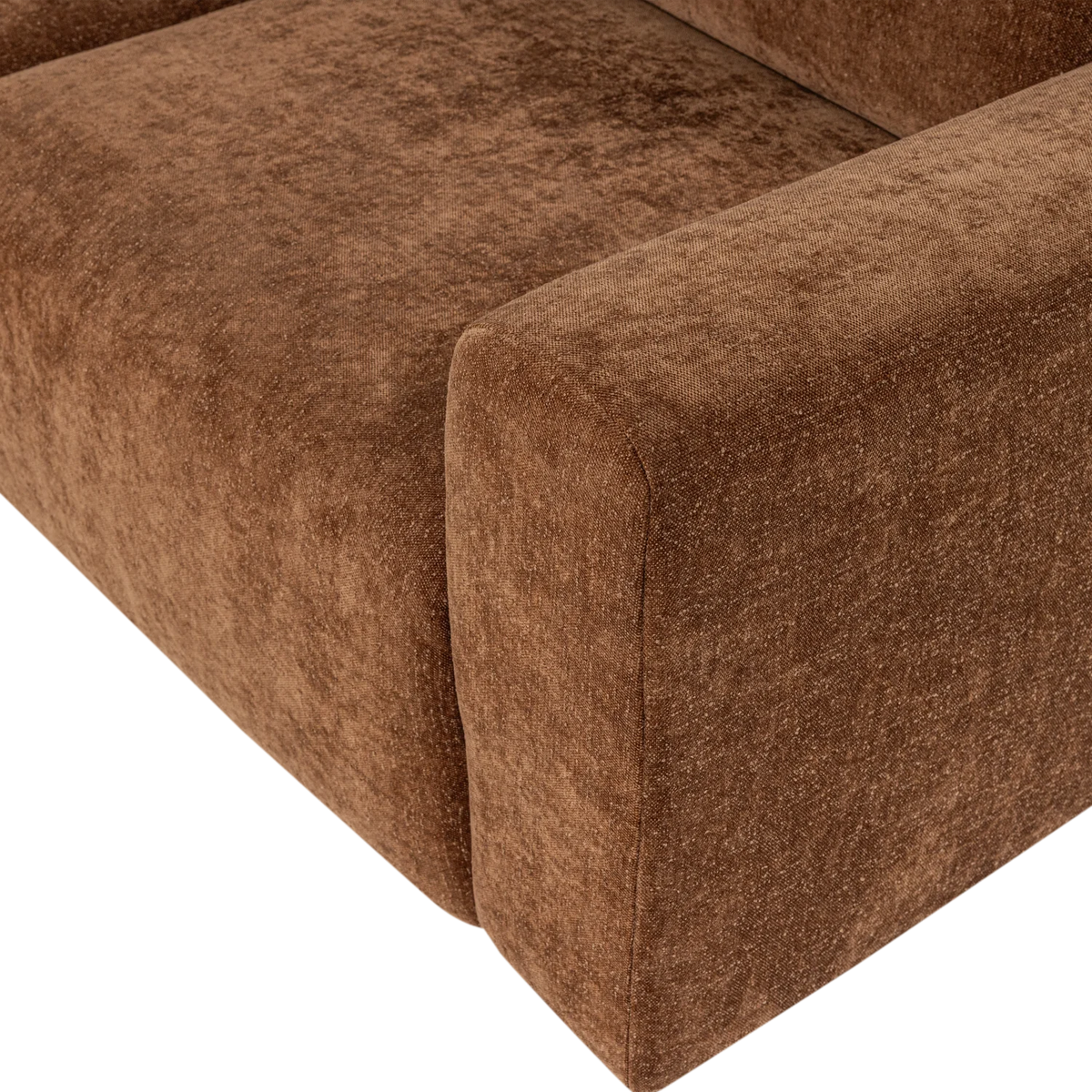 Sofa 2-zits UMINA bruin chenille