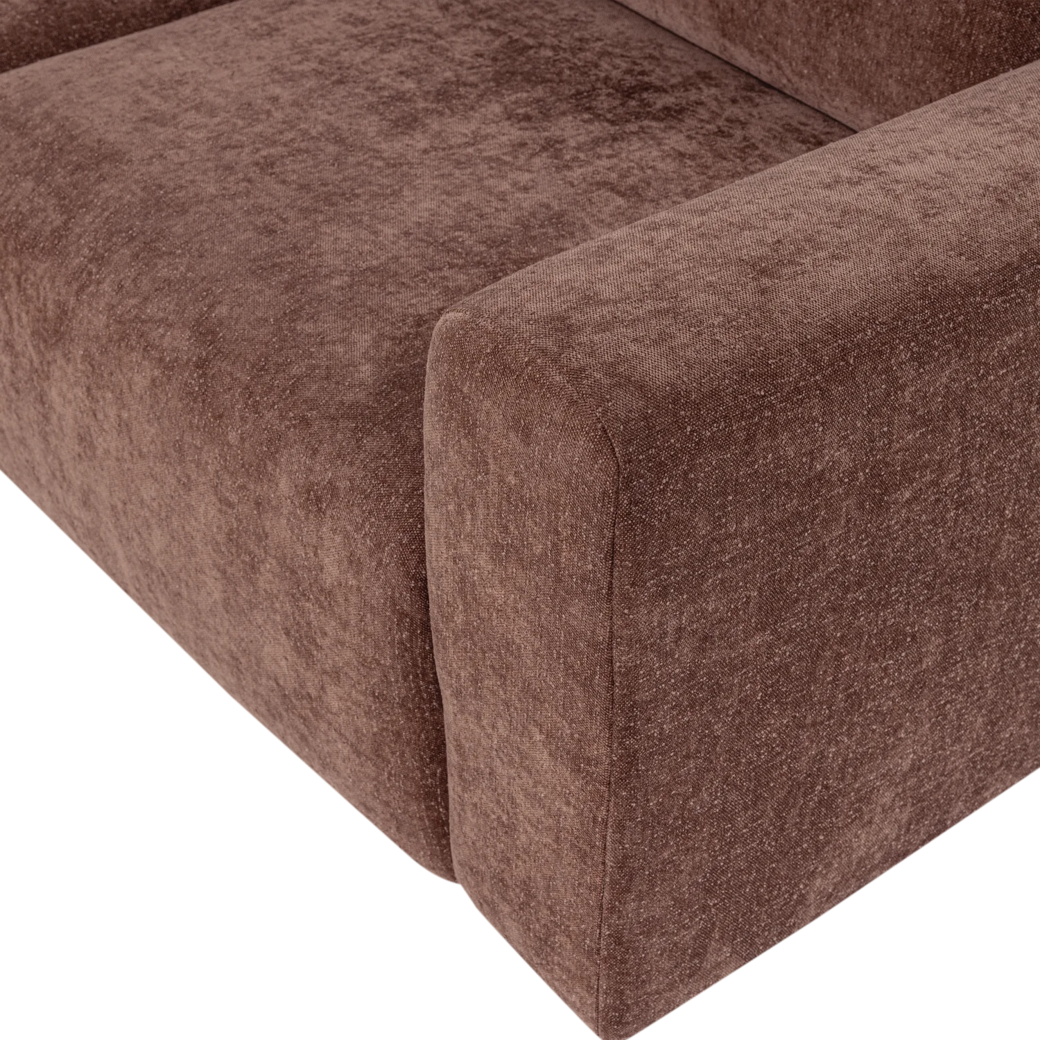 Sofa 2-zits UMINA roze-bruin chenille
