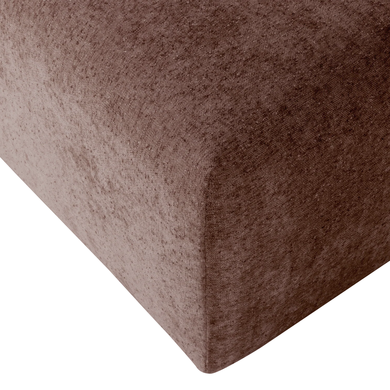 Puf UMINA roze-bruin chenille