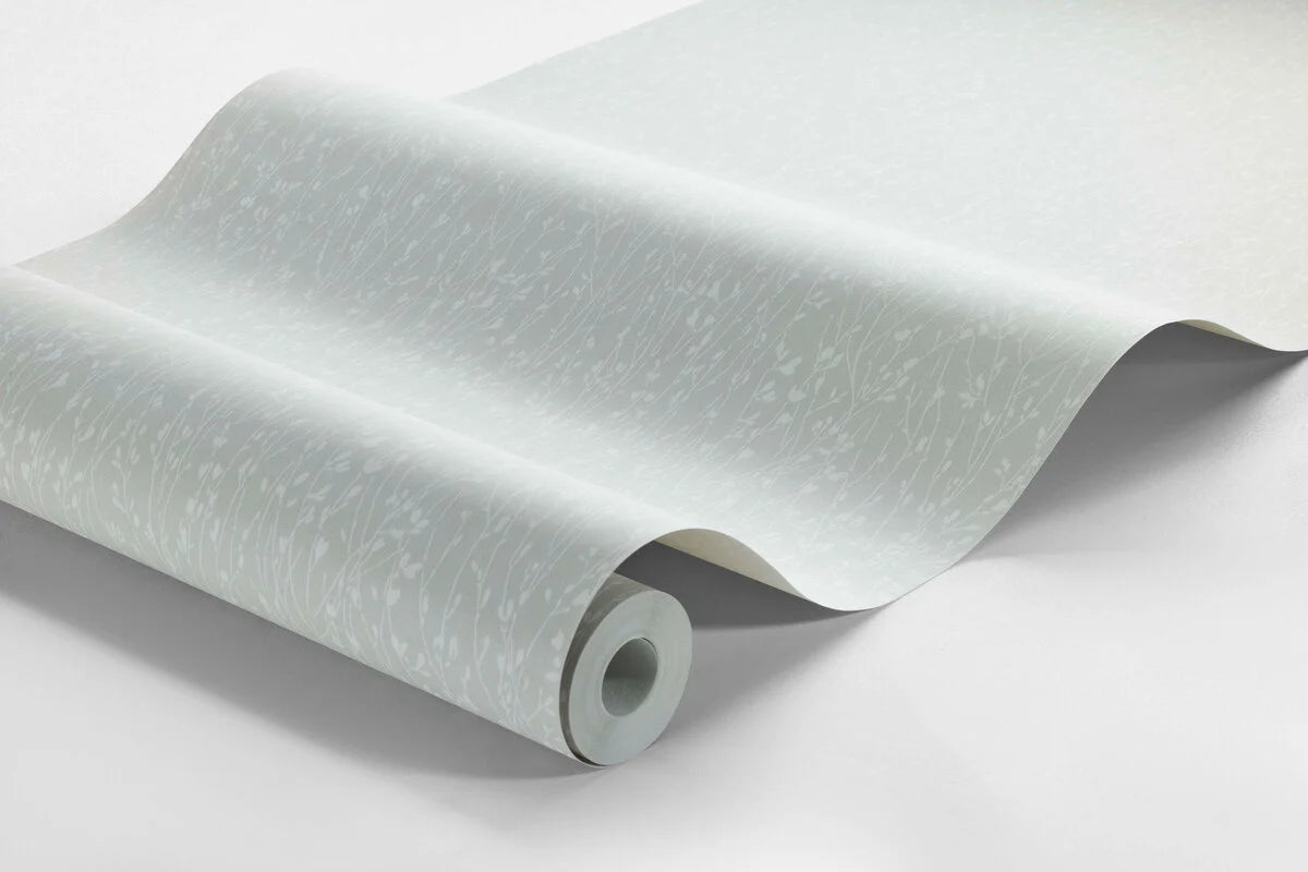 Papieren vliesbehang met plantaal patroon ELIAS grijs