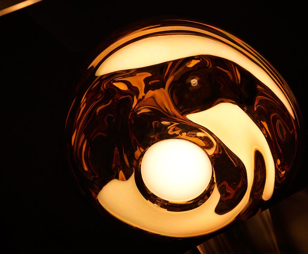 Vloerlamp MELT SLIM koperkleurig