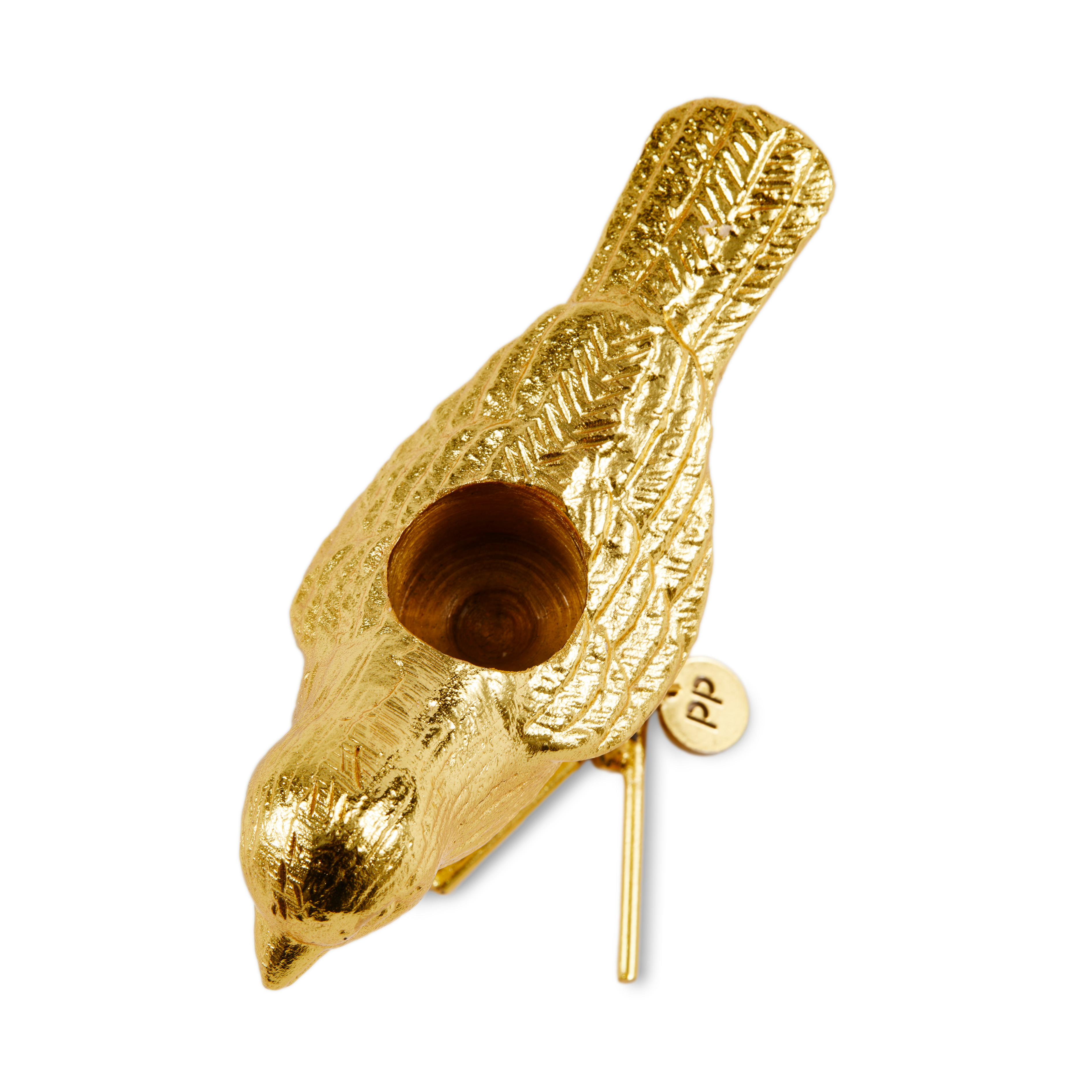 Set von Kerzenhaltern FLOCK OF BIRDS goldfarben