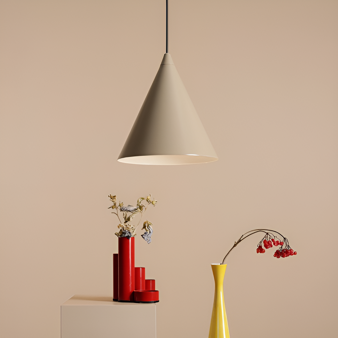 Hanglamp FORM beige