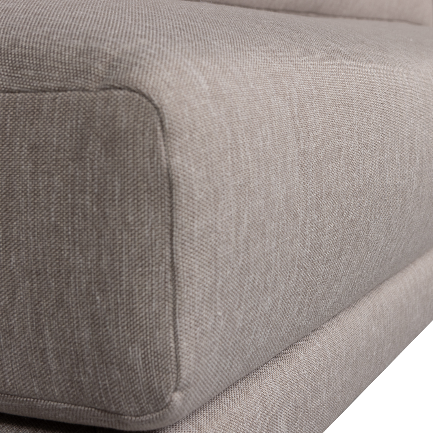Sofa COUPLE DINING BENCH - moduł środkowy taupe do salonu – styl japandi