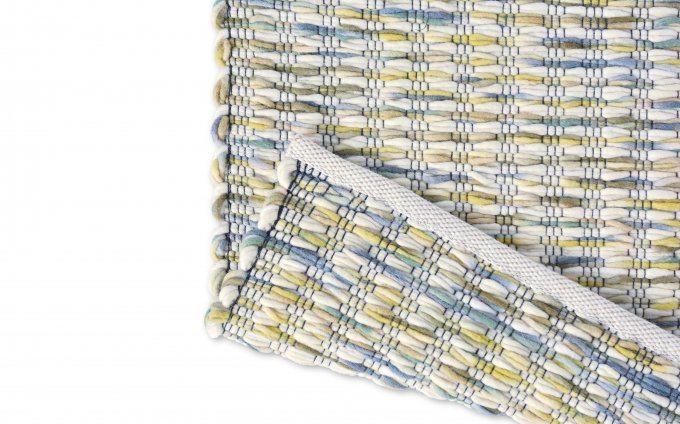 Vloerkleed GRAIN beige-blauw