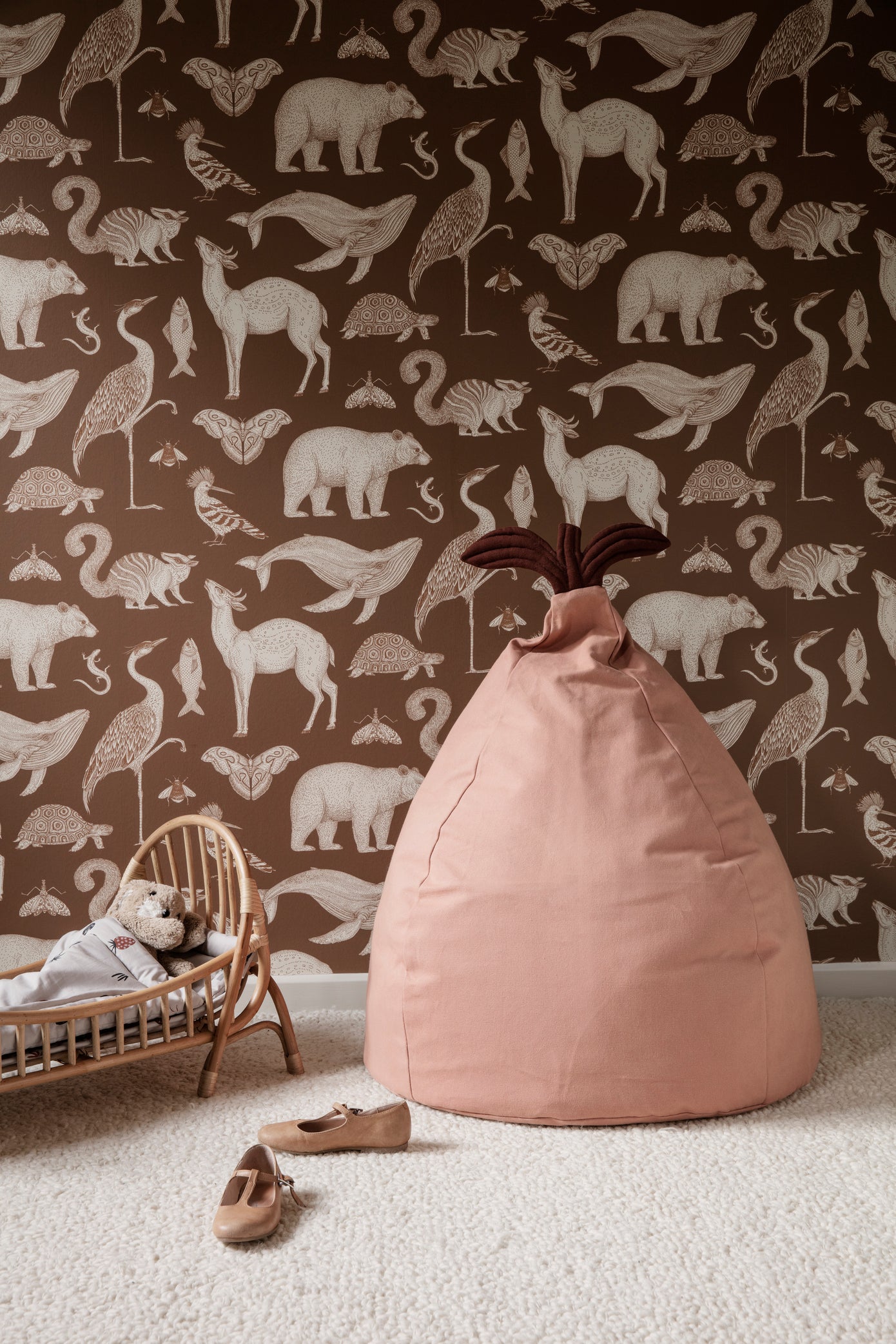 KATIE SCOTT - ANIMALS dunkelblaue Tapete