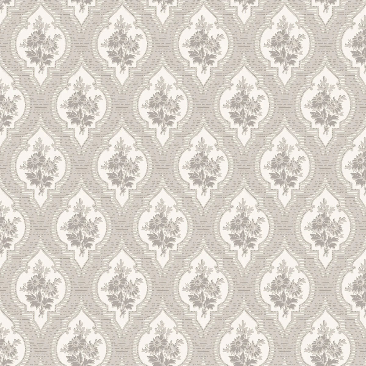 Beige wandtapijt met plantenmotief ETERNAL FLOWER