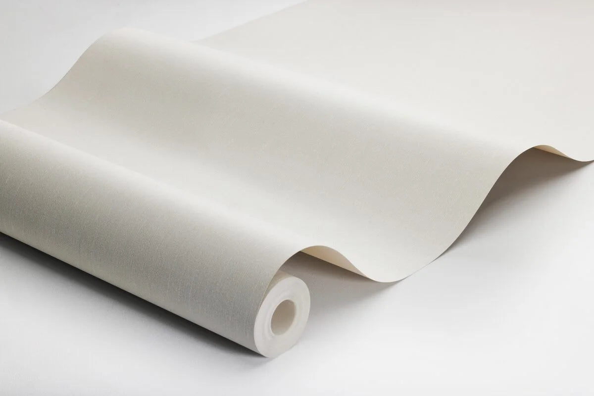 Tapeta strukturalna imitująca len LINEN - LIGHT LINEN jasny szary – styl minimalistyczny