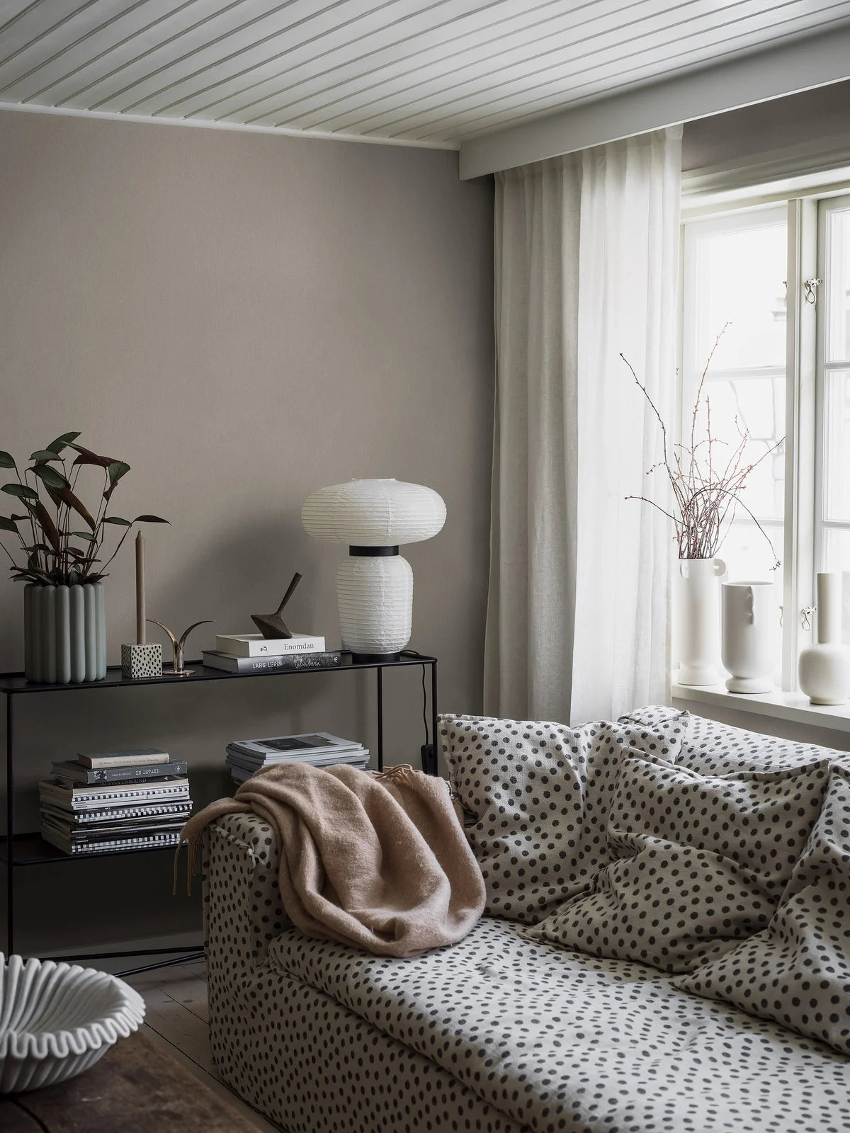 Structuurtapijt dat linnen imiteert - NATUURLIJK LINNEN donkerbeige