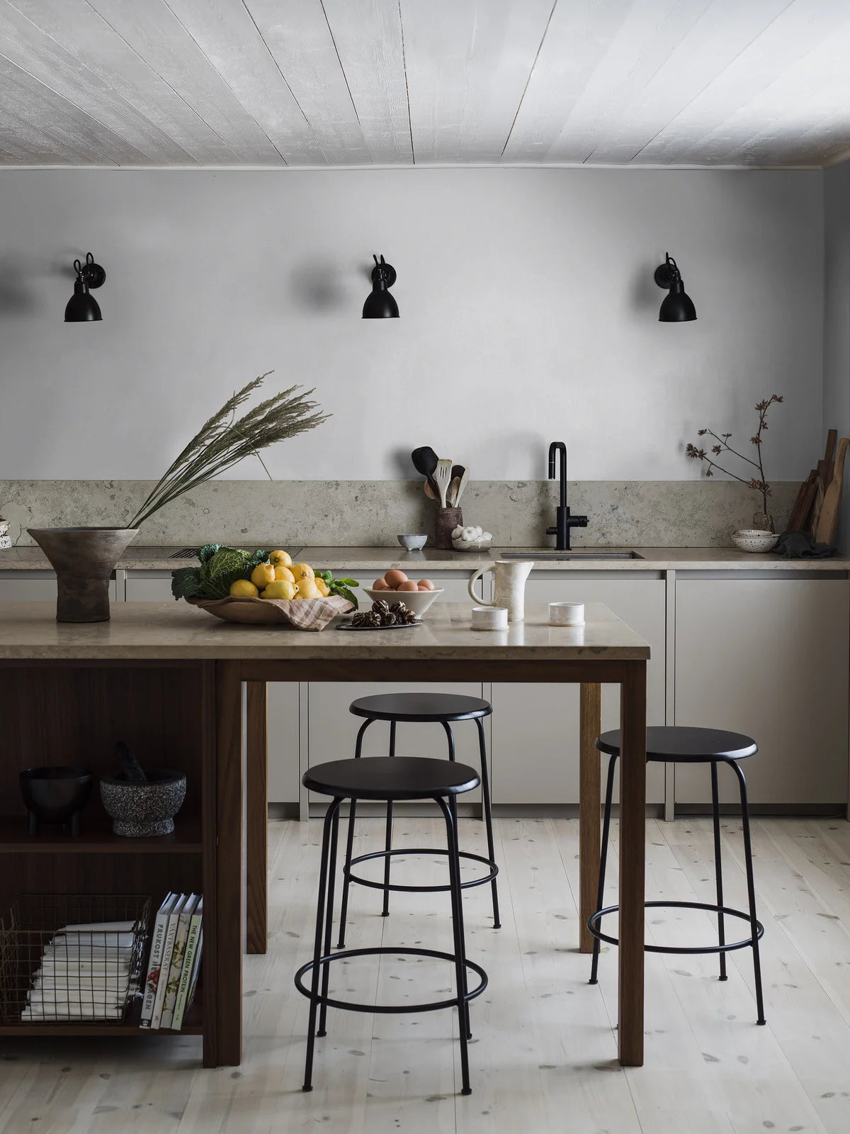 Strukturierte Tapete, die Leinen imitiert - SCHWEDISCHES GRAU