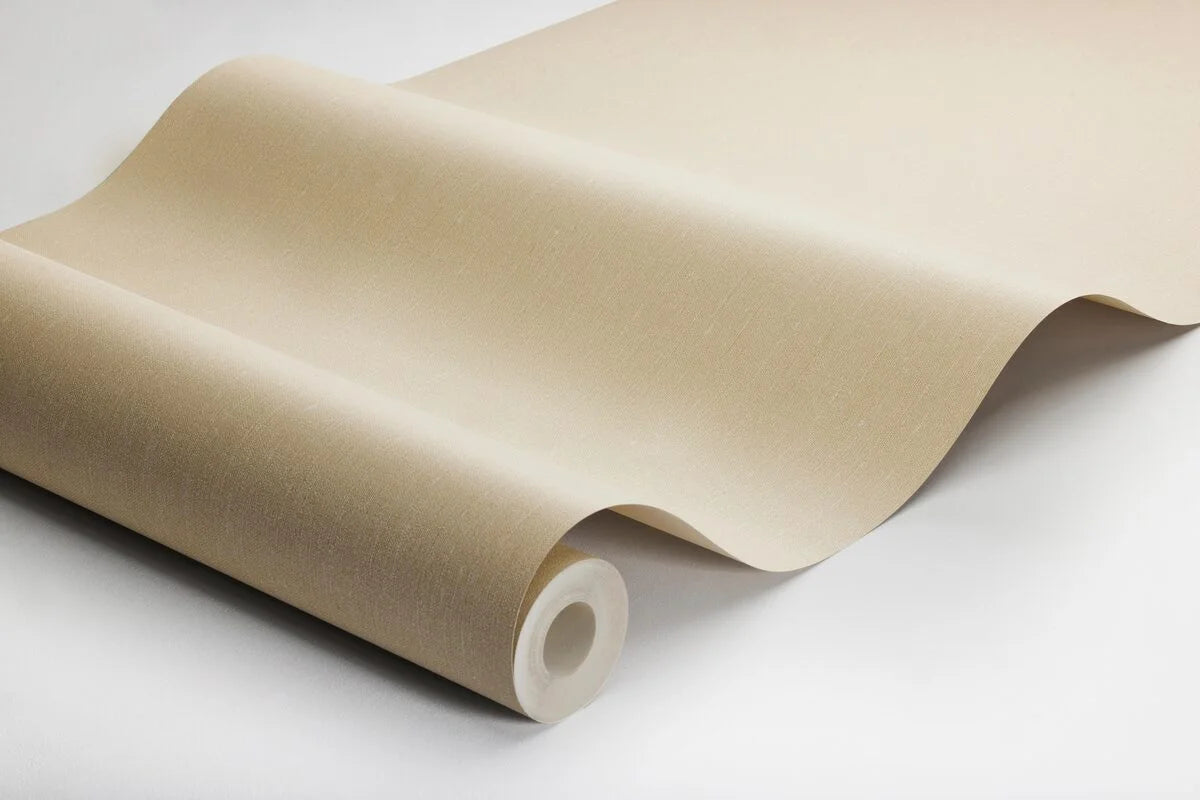 Structural wallpaper resembling linen LINEN - OAT light beige
