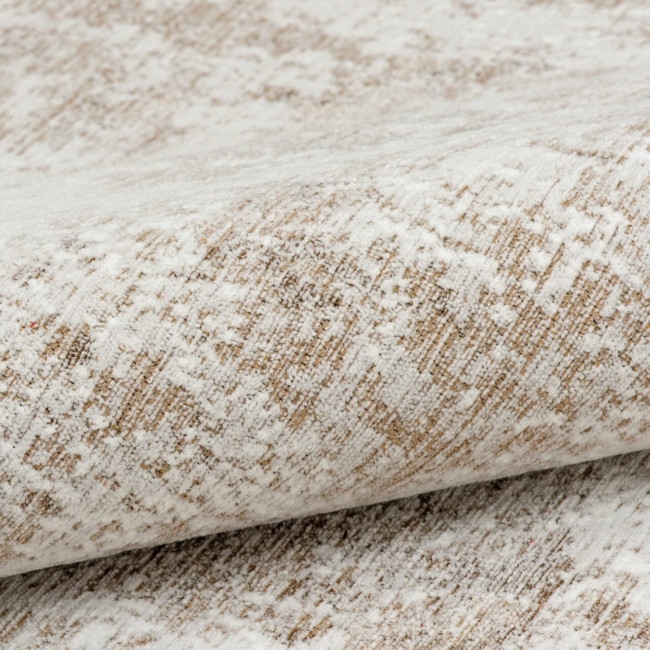 Teppich DECO RUGS beige mit Weiß