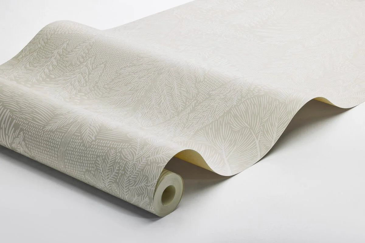 Behang met plantenmotief bomen NOORDEN BOS beige