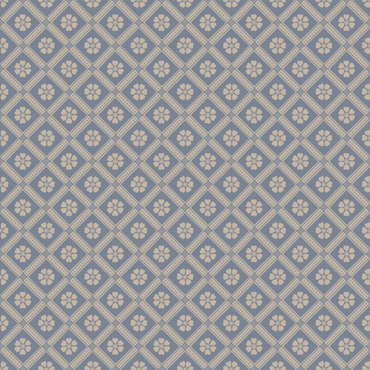 Tapete mit geometrischem Muster LOVE blau
