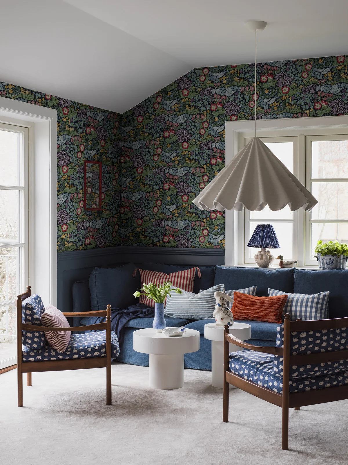 Behang met een bloemenmotief RABATT multicolor