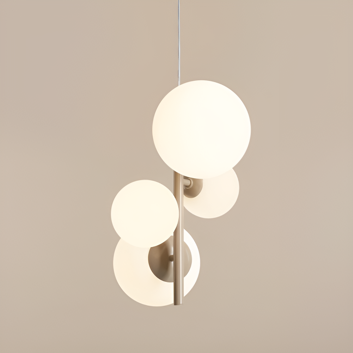 Bloom quatro beige hanging lamp