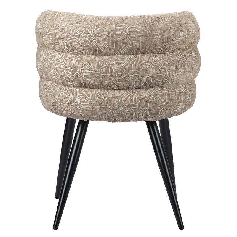 CLOUD stoel taupe met zwarte basis