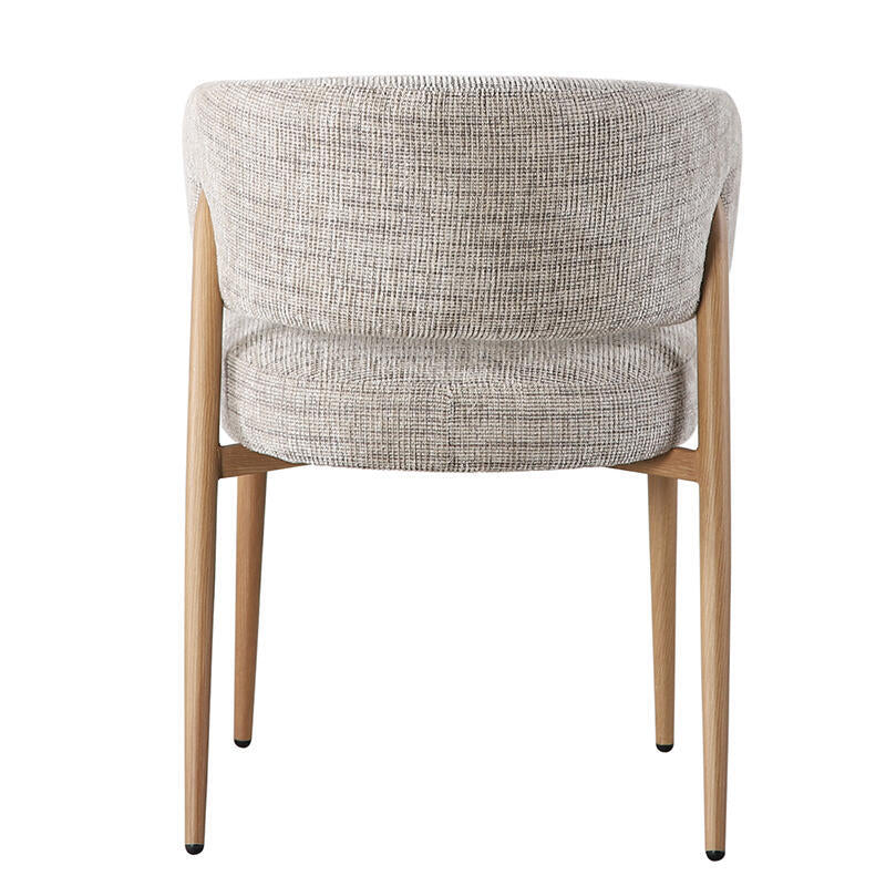 Stuhl FUJI grau-beige mit Holzgestell