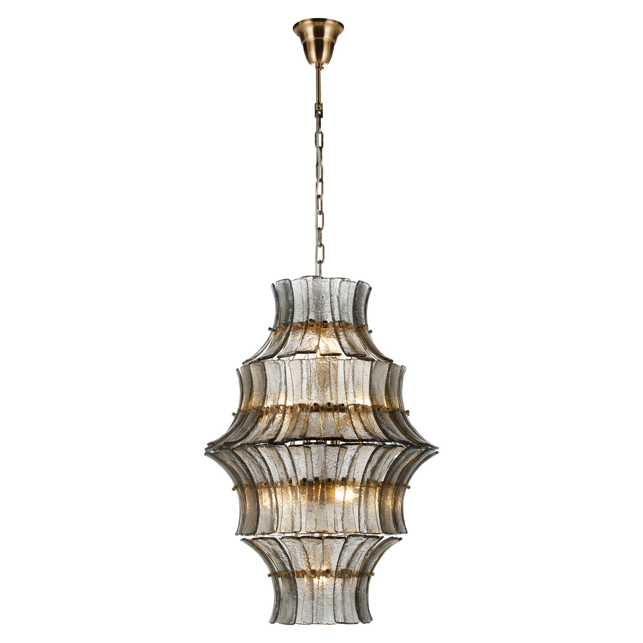 COLBEY chandelier smoked glass