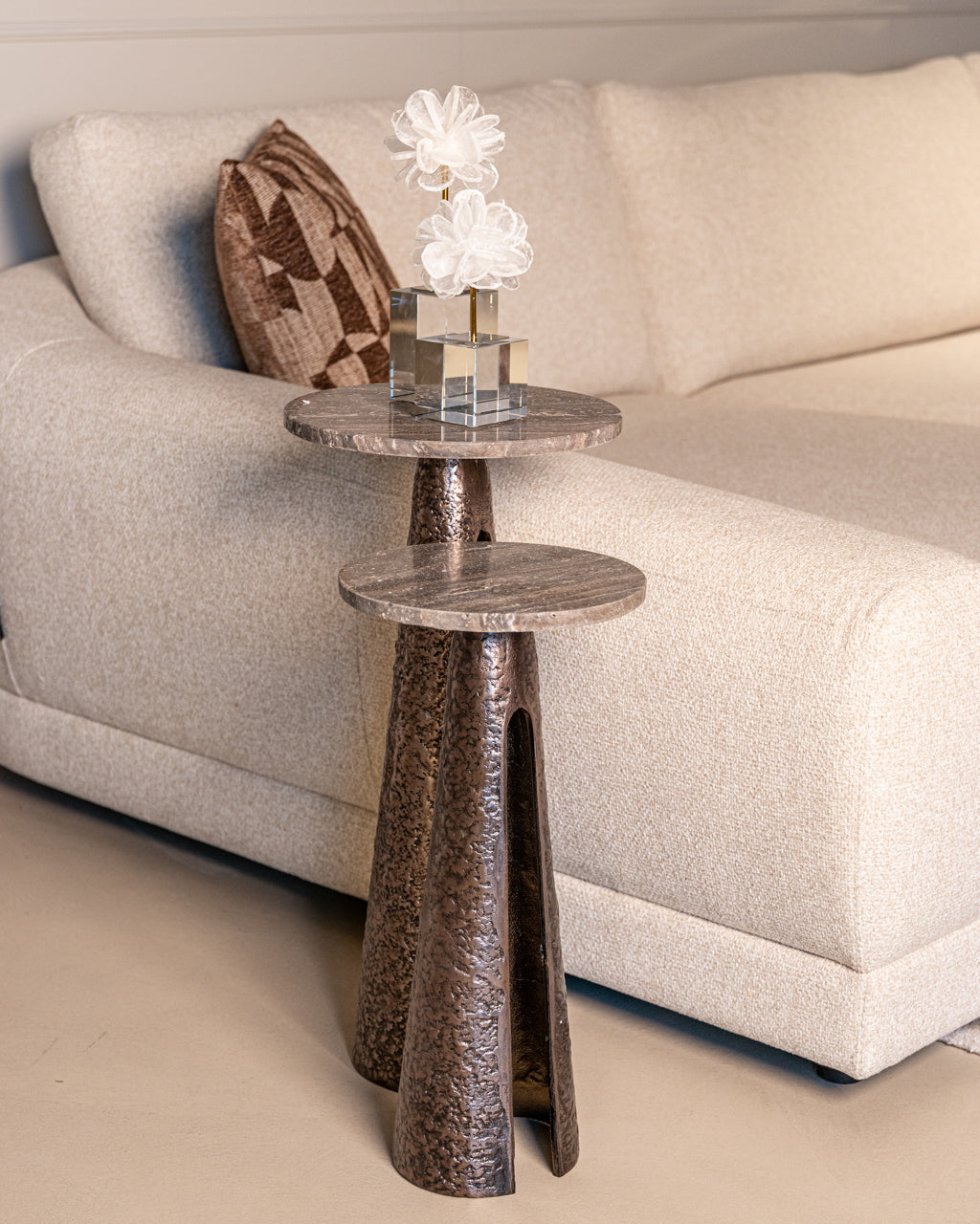 Bijzettafel ELDORA bruin