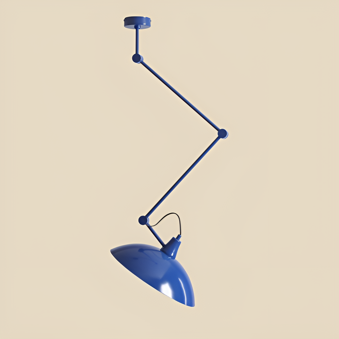 Verstelbare plafondlamp MELOS blauw