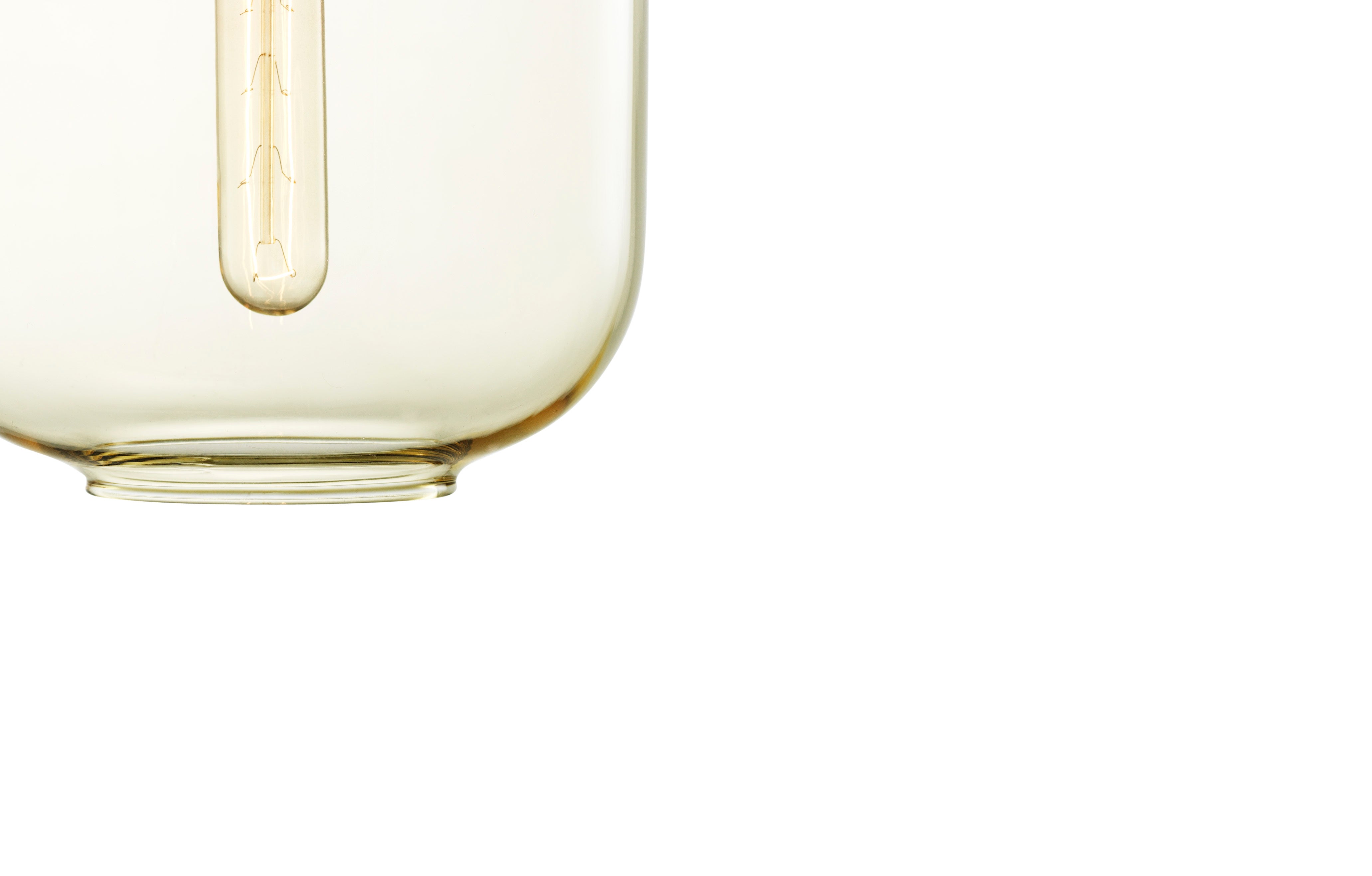 Hanglamp AMP LARGE gele glas met groene marmer