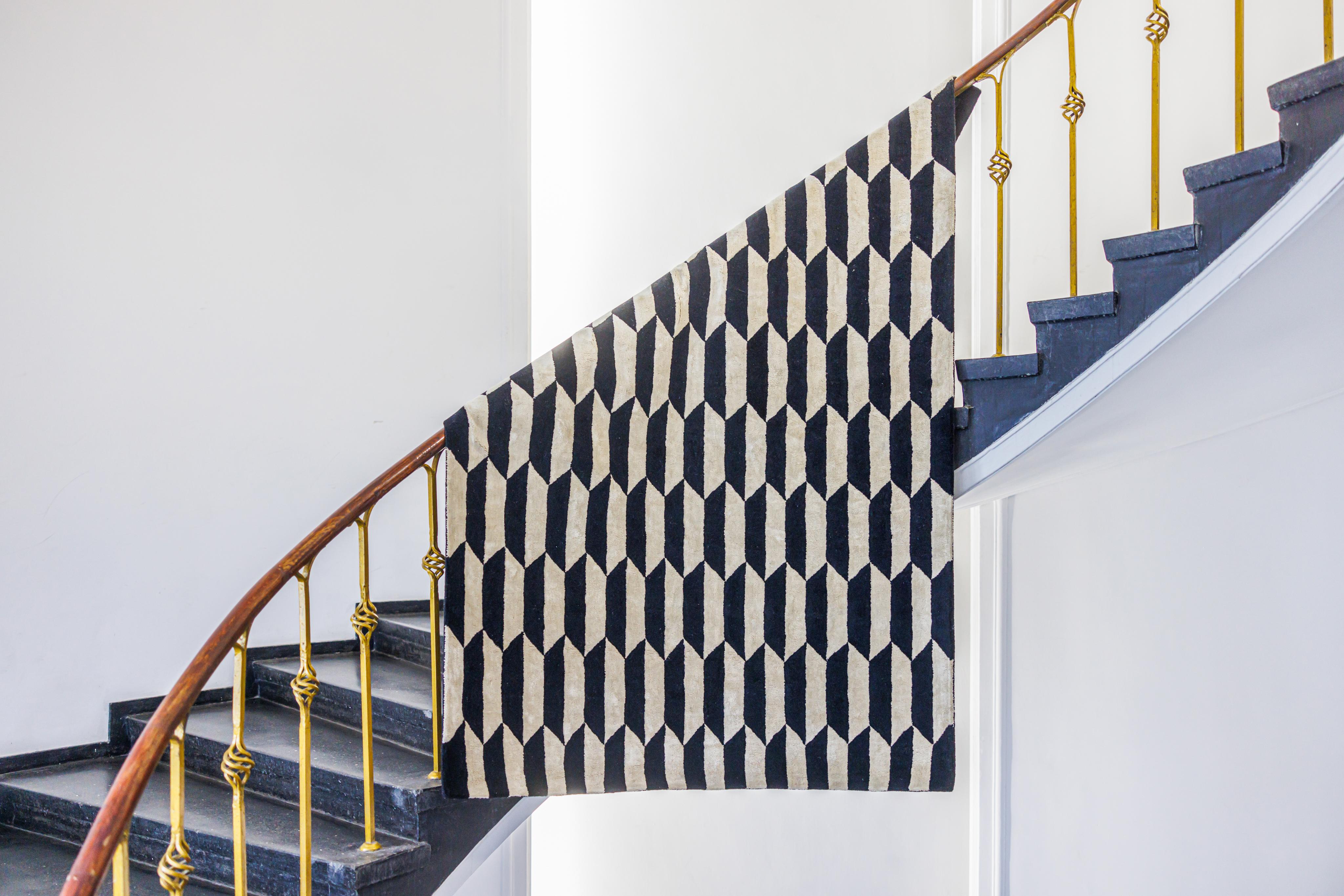 Dywan NOBLE kremowy z czarnym